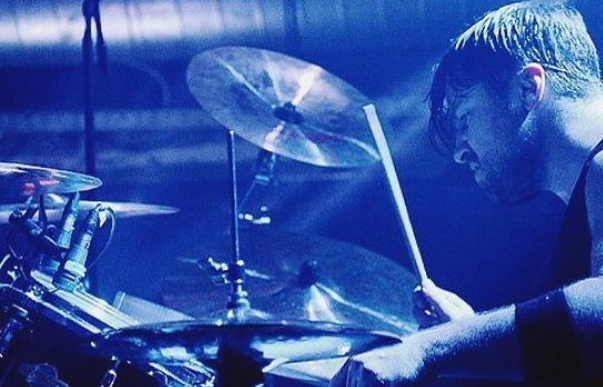 Philip Elliot on the drums
